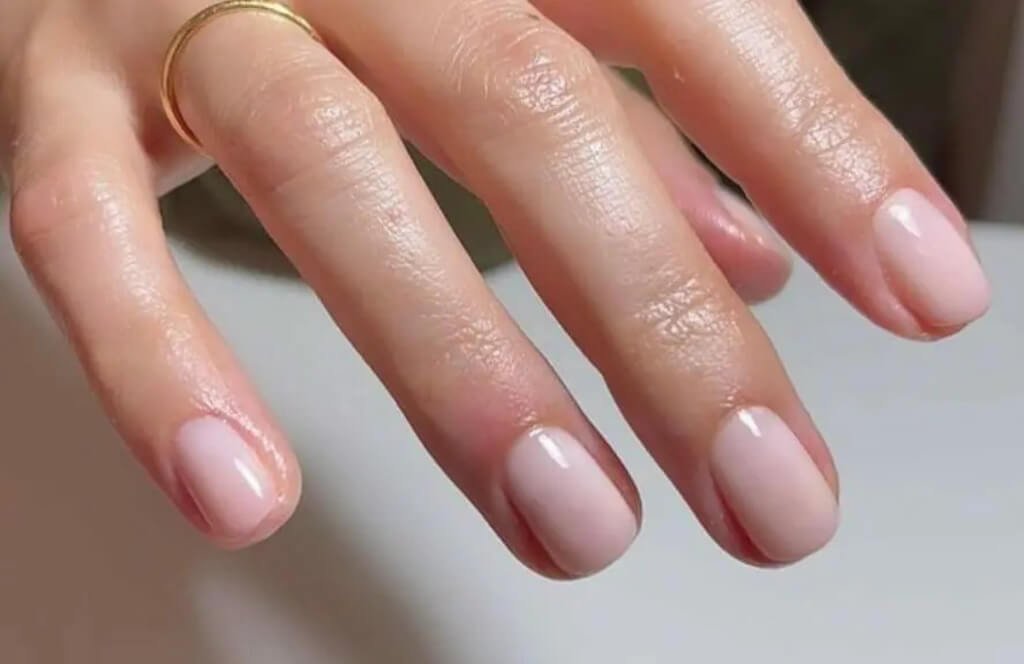 Classic nude nails